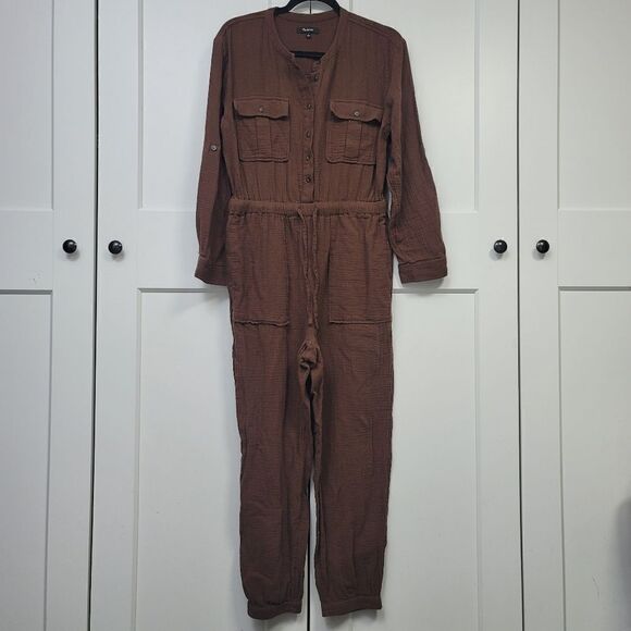 Madewell lightspun tapered leg jumpsuit size 8 - Picture 4 of 14